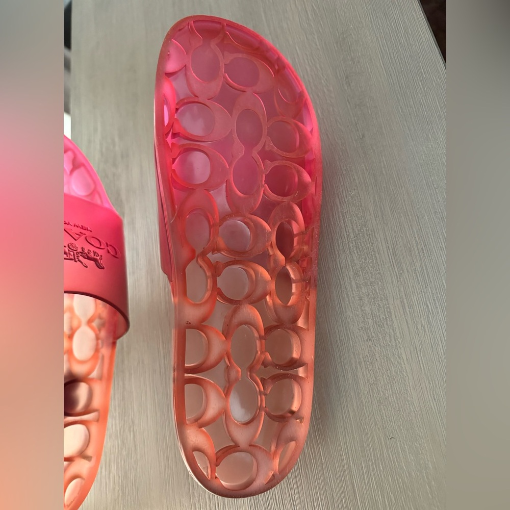 Coach Jelly Slides Pink Ombré - Picture 5 of 6